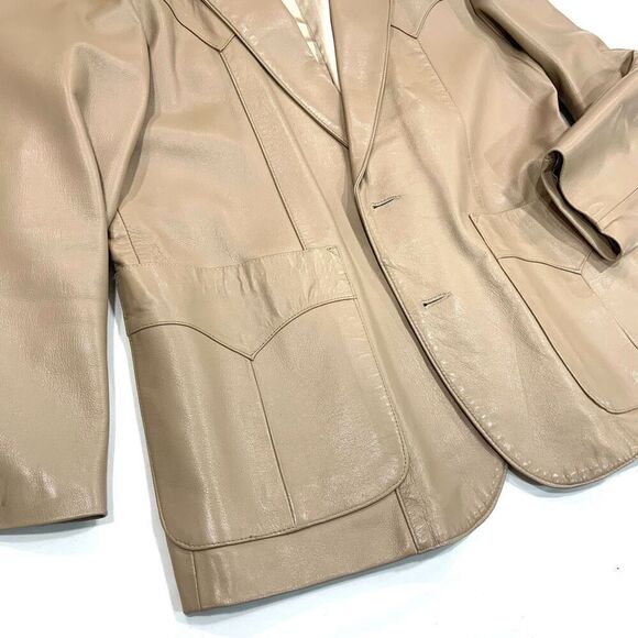 CONTINENTAL LEATHER FASHIONS Leather Western Style Jacket (Sz 44S) - Picture 2 of 12